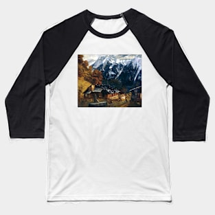 An Alpine Scene 1874 Gustave Courbet Baseball T-Shirt